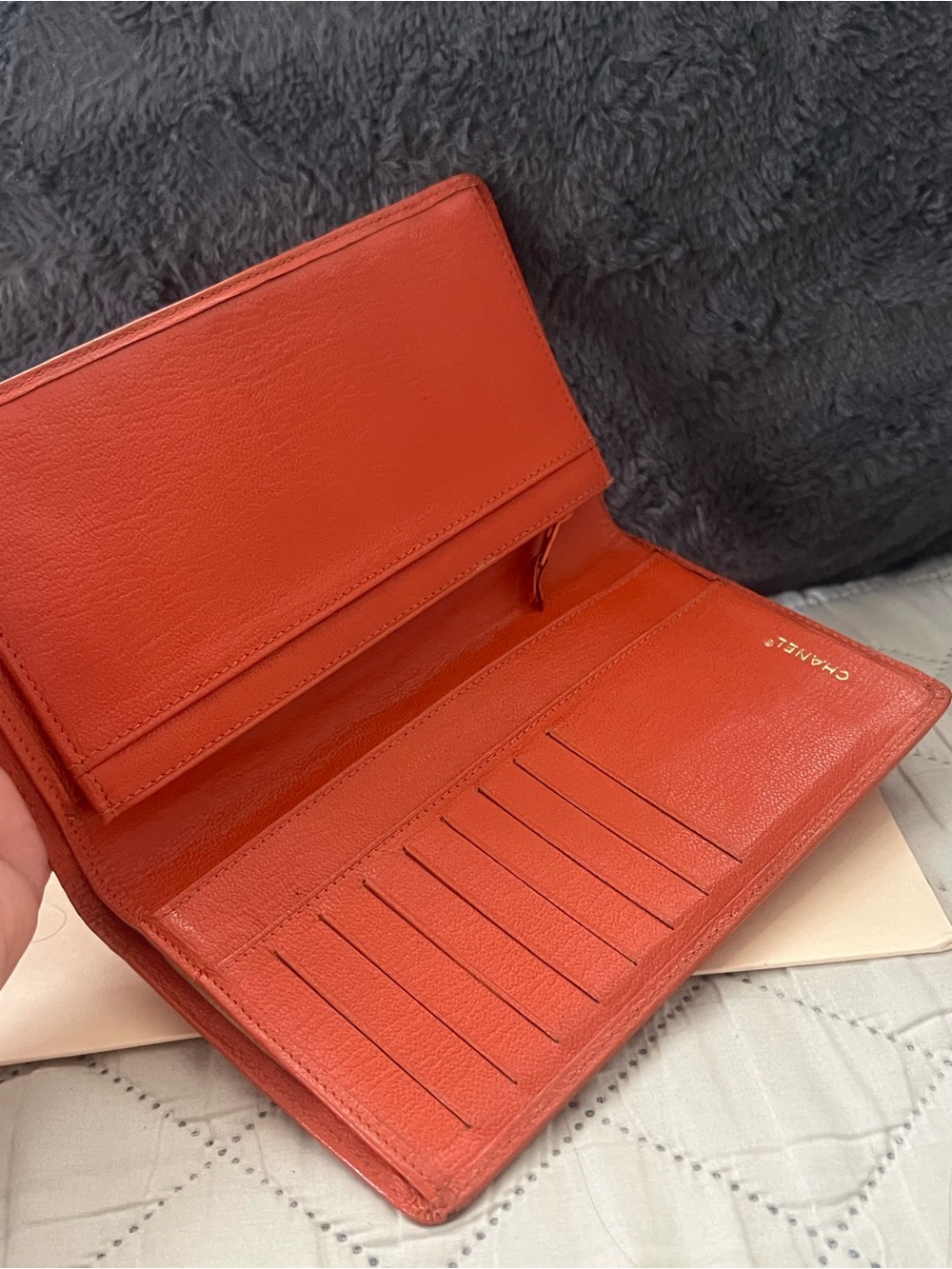 Chanel Cc Orange Wallet - Picture 3 of 3